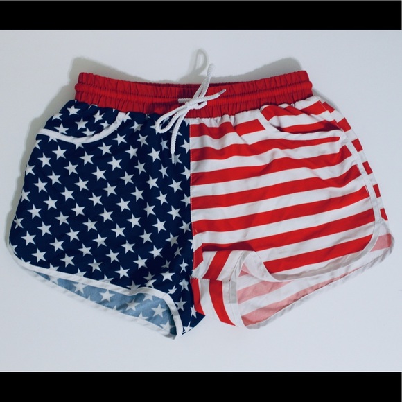 Women’s Patriotic Board Shorts - Picture 2 of 3